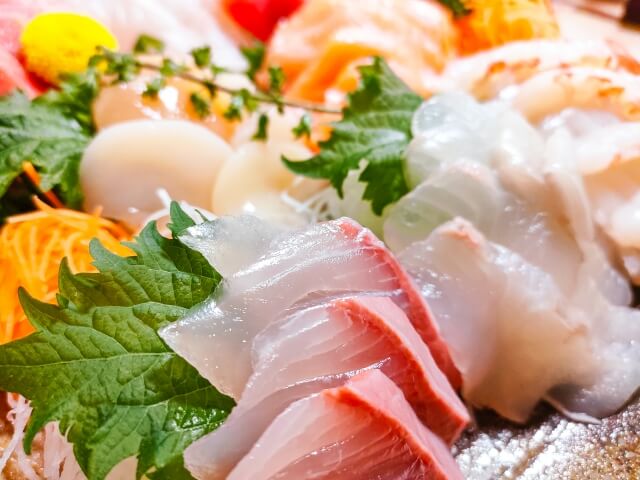 オホーツクの刺身盛り